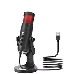 Yonis Microphone USB Professionnel Pour Podcasts - Noir