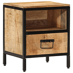 VIDAXL Table de Chevet Bois de Manguier Massif