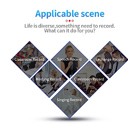 Dictaphone Intelligent Enregistrement HD Réduction De Bruit Bracelet 16GB YONIS pas cher