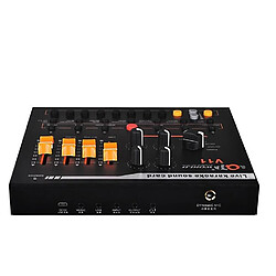 Yonis Microphone Carte Son Live Streaming Portable - Noir