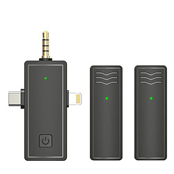 Yonis Microphone sans fil 3 en 1