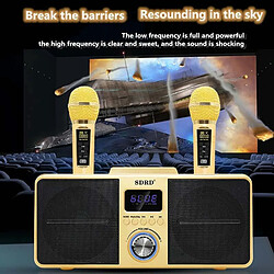 Yonis Microphone Bluetooth sans fil tout-en-un - Noir pas cher