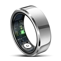 Bague Connectée Taille 9 Suivi Cardiaque Oxygène Sommeil Étanche Bluetooth 5.1 Blanc YONIS