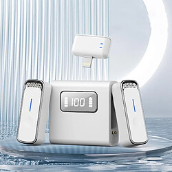 Yonis Microphone sans fil réduction bruit portable - Argent