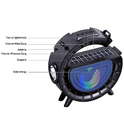Acheter Yonis Enceinte Bluetooth solaire - Bleu