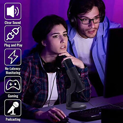 Acheter Yonis Microphone USB Professionnel Pour Podcasts - Noir
