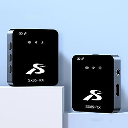 Yonis Microphone externe sans fil - Noir