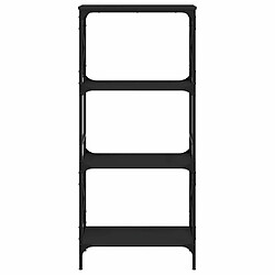 Acheter vidaXL Bibliothèque à 4 niveaux noir