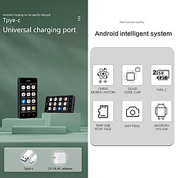 Yonis Téléphone portable tactile - Noir pas cher