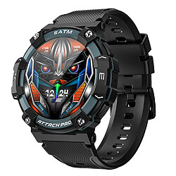 Yonis Montre Connectée Étanche Santé Bluetooth Montre Connectée Étanche 1.39' Bluetooth Suivi Santé Batterie Longue Durée Gris YONIS