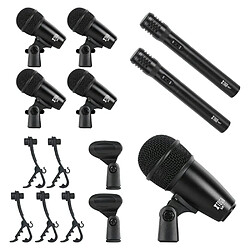 Yonis Kit microphone batterie - Noir