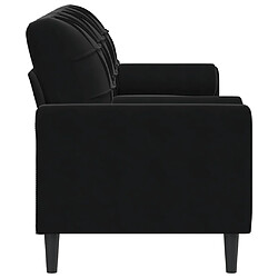 Acheter VidaXL Canapé 3 Places - Noir Velours