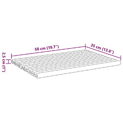 vidaXL Tapis de bain 2 pcs bambou pas cher