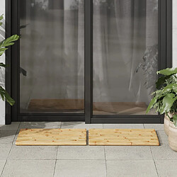 Acheter vidaXL Tapis de bain 2 pcs bambou