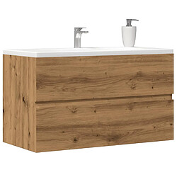 vidaXL Armoire Évier Chêne Artisanal