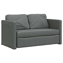 Acheter vidaXL Canapé-lit 2 en 1 - Gris foncé