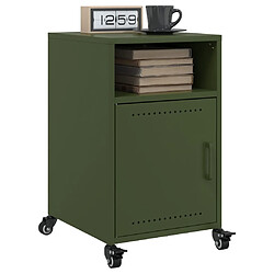 VidaXL Lot de 2 Tables Vert Olive