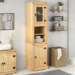 Avis vidaXL Armoire Salle De Bain Corona - Bois De Pin Massif