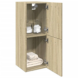 vidaXL Armoire de salle de bain - Chêne sonoma