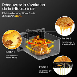 DEWELLING Air Fryer XXL 101DUW Friteuse Sans Huile 8L, 2100W pas cher