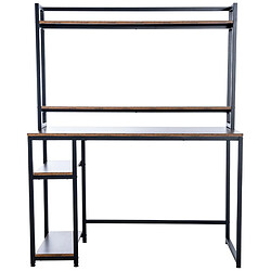 Decoshop26 Bureau rétro industriel - Noir
