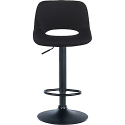 Decoshop26 Tabourets de bar - Velours noir