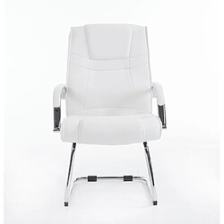Decoshop26 Fauteuil de bureau - Blanc
