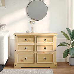 Avis vidaXL Commode Corona - Bois massif de pin