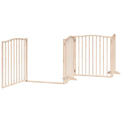 Acheter vidaXL Barrière chien avec porte 4 panneaux