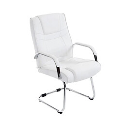 Decoshop26 Fauteuil de bureau - Blanc