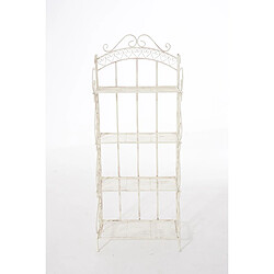 Decoshop26 Étagère de rangement métal - Blanc