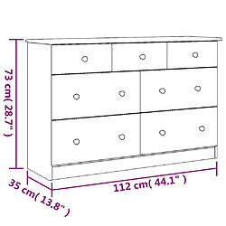 vidaXL ALTA Commode pas cher