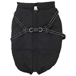 VidaXL Manteau Chien Noir 3XL