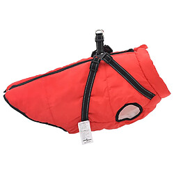 Acheter vidaXL Manteau pour chiens avec harnais réfléchissant - 5XL rouge