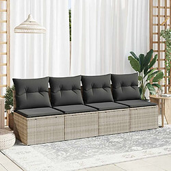 Avis VIDAXL Salon de jardin gris clair (2 pièces)