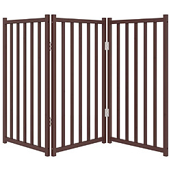 Acheter vidaXL Barrière pour chien pliable 3 panneaux 150 cm