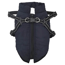 vidaXL Manteau avec harnais S - Bleu Marine