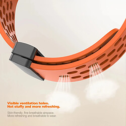 Phonecare Bracelet MagneticBreathSilicon Amazfit Bip Lite - Orange pas cher