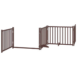Acheter vidaXL Barrière 4 panneaux avec porte