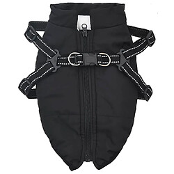 VidaXL Manteau Chien Noir 2XL