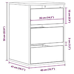 vidaXL Commode d'angle pas cher