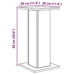 VidaXL Supports de haut-parleurs chêne artisanal pas cher