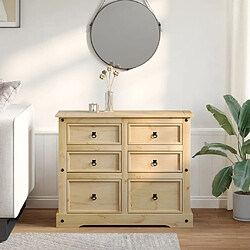 Avis vidaXL Commode Corona - Bois de pin massif - 110x43x91 cm