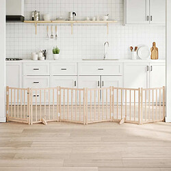 vidaXL Barrière Pour Chiens Avec Porte 6 Panneaux