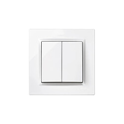 Avis Simon Interrupteur double - Blanc