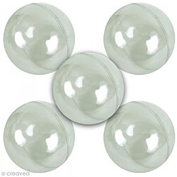 Graine créative Coffret boules de Noël plastique - 5 pièces