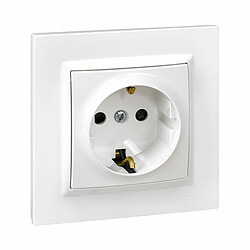 Simon Socle de prise 2P+T Type F - Blanc