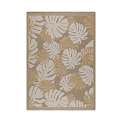 Jardindeco Tapis Tijuana - Jaune Tapis intérieur/extérieur - Résistant à l'eau - Aspect jute