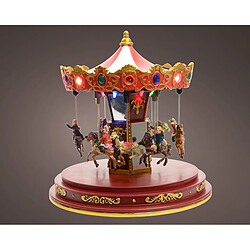 Lumineo Carrousel de Noël Multicouleur 24x25 cm