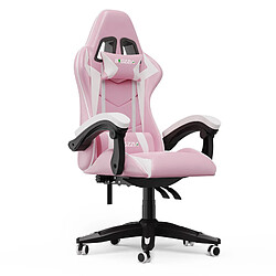 Chaise Gaming Rattantree - Rose Blanc